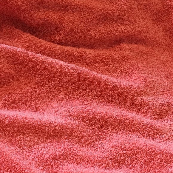 Vintage Womens 70s L XL Sears Terry Cloth Towel Surf Beach Mod Hippy‎ Shirt Pink - Picture 5 of 9